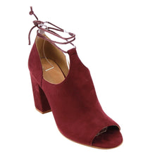 Betani Jillian-6 Women's Lace Up Side Cutout Block Heel Ankle Booties