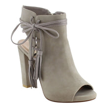 Reneeze AF83 Women's Lace Up Tassel High Heel Dress Heels