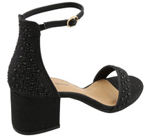 Top Moda Women's Studded Strappy Stacked Block Heel Sandal