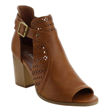 Reneeze AF82 Women's Cut Out Buckle Peep Toe Heels