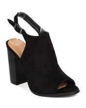 Women Faux Suede Slingback Mule - Dressy, Work, Event - Blcok Heel Sandal - GC24 By Betani