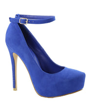 Bellamarie Helena-12 Women Ankle Strap Platform Pump Stiletto Party Dress Heel
