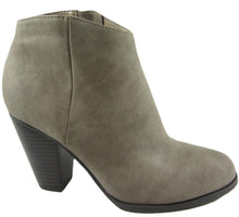City Classified by Soda Women's Lavona Stacked Block Heel Ankle Bootie