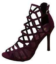 Breckelle's Women's Geometric Laser Cutout Stiletto Heel Open Peep Toe Sandal