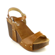 Refresh Mara-06 Womens Ankle Strap Comfort Wide Band Platform Wedge Sandals