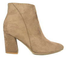 Betani Women's Pointed Toe Stacked Chunky Heel Ankle Bootie