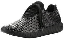 Cape Robbin GB66 Women Metallic Leatherette Quilted Lace Up Jogging Sneaker