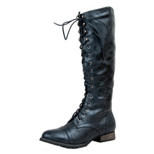 Breckelle's Outlaw Women's Lace Up Knee High Riding Boots