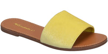 Breckelle's Women's Velvet Strappy Flat Slipper Slide Sandal