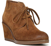 Franco Sarto Austine Women Round Toe Leather Tan Bootie