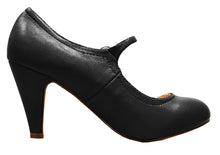 Cambridge Select Women's Round Toe Mid Heel Mary Jane Dress Pump