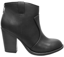 Cambridge Select Women's Western Stacked Chunky Heel Ankle Bootie