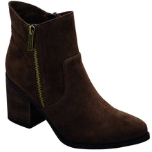 Breckelle's Women's Stacked Block Chunky Heel Closed Toe Bootie