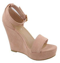 Top Moda Womens Beryl-1 Platform Wedge Fashion Sandals With Ankle Strap