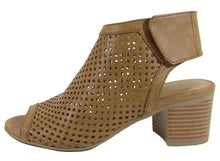 City Classified Women's Roar Dotted Perforated Back Strap/Block Heel