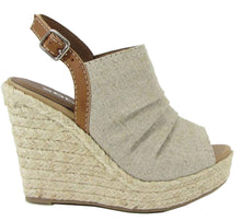 Soda Women's Strappy Peep Toe Wedge Platform Slingback Sandal