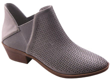 Betani Women's Western Geometric Cut Out Chunky Stacked Heel Ankle Bootie