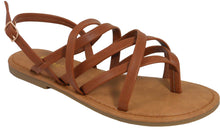 Jynx Women's Crisscross Slingback Flat Sandal