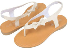 Women's Gladiator Sandals Flats with Bow On The Thong