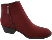 Top Moda Women's Inside Zip Round Toe Low Block Heel Ankle Bootie