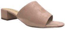 City Classified Women's Open Toe Chunky Heel Suede Slide Sandals Shoes