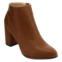 Chase & Chloe EF98 Women's Side Zipper Block Heel Ankle High Booties