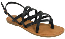 Jynx Women's Crisscross Slingback Flat Sandal