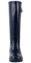 West Blvd Women's Seattle Rain Waterproof Solid Wellies Rubber Rain Boots