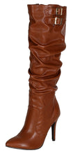 Breckelles Brandi-12 Slouchy Knee High Pointy Toe Stiletto Boots