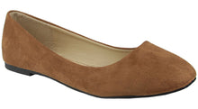Anna Shoes Women's Sueded Closed Toe Ballet Flat