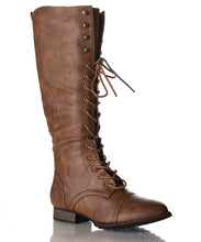 Breckelle's Outlaw Women's Lace Up Knee High Riding Boots