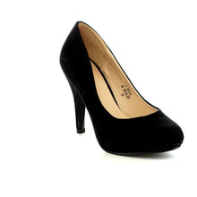 Bella Marie Womens Nine-1 Suede Almond Toe Classic Pumps Stiletto Party Dress Heel