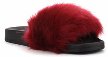 Cape Robbin Moira-5 Women Flip Flop Faux Fuzzy Fur Slide Slip On Flat Sandal Shoe Slipper
