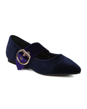 Women Velvet Mary Jane Flat - Casual, Dressy, Versatile - Instep Ballet Flat - GG12 By Cape Robbin