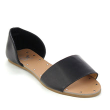 Betani SONYA-1 Women's Easy Slip On Open Toe D'orsay Flats Sandals