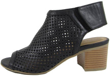 City Classified Women's Roar Dotted Perforated Back Strap/Block Heel