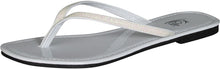 Kali Footwear Women's Focus Glitter Flip Flops, Black,10