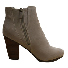 Breckelle's Women's Sueded Elastic Panel Inner Zip Chunky Heel Bootie