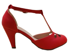 Cambridge Select Women's Teardrop Cutout T- Strap Mary Jane Dress Pump