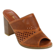 Nature Breeze FG91 Women's Slip On Cut Out Peep Toe Mule Sandals