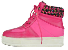 Chase & Chloe Women's High Top Platform Fashion Sneaker