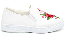 Refresh Footwear Women's Embroidered Floral Slip On Fashion Sneaker