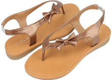 Women's Gladiator Sandals Flats with Bow On The Thong