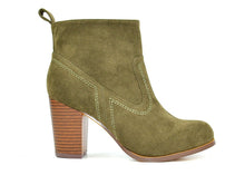 Chase & Chloe Emery-2 Women's Chunky Heel Slip On Bootie