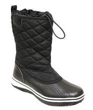 Refresh Snow-01 Women's round toe fabric shaft adjustable opening with knot winter snow boots