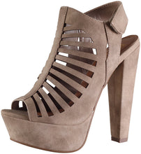 MANJI! Speed Limit 98 Women's Peep Toe Slingback CutOut Platform Chunky Heel Sandals