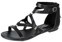 Breckelle's Women's Cutout Gladiator Grommet Strappy Flat Sandal