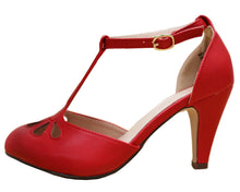 Cambridge Select Women's Teardrop Cutout T- Strap Mary Jane Dress Pump