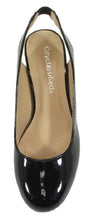 City Classified Women's Slingback Round Toe Block Heel Sandal Pump