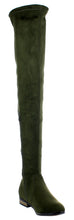 Refresh Footwear Women's Over the Knee Drawstring Round Toe Flat Boot